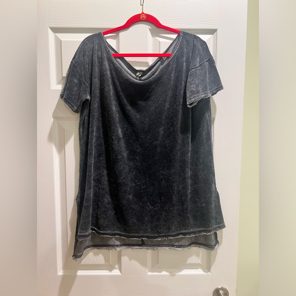 Free people oversized velvet Tee